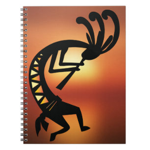 Sunset Southwest Kokopelli Notebook Anteckningsbok