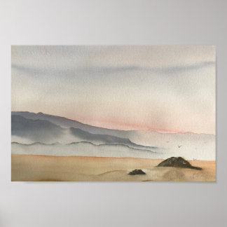 Sunset-strand Poster