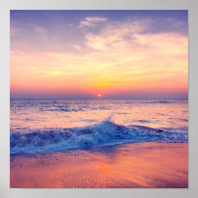 Sunset stränsamoa poster (Framsidan)