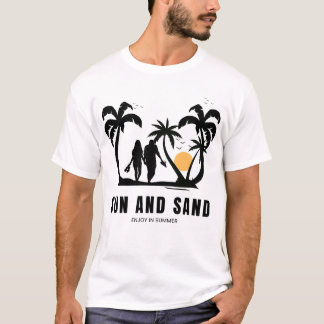 Sunset Stroll: Sand & Sunshine T Shirt