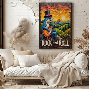 Sunset Strums: Sharks Sten Anthem Poster