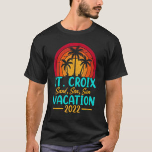 Sunset Summer Vacation 2022 Virgin Island St Croix T Shirt