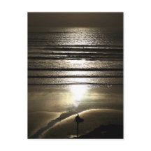 Sunset Surfer vid Polzeath