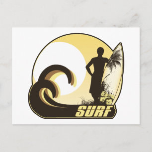 Sunset Surfer Vykort