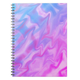 Sunset Swirl lila rosa and blue Anteckningsbok