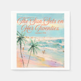 Sunset ThBäste 30års födelsedag Pappersservett