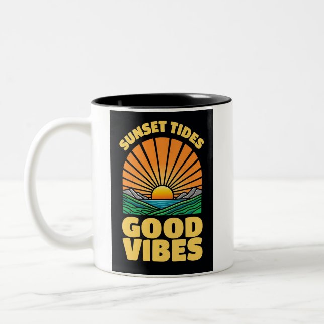 Sunset Tides Två-Tonad Mugg (Vänster)