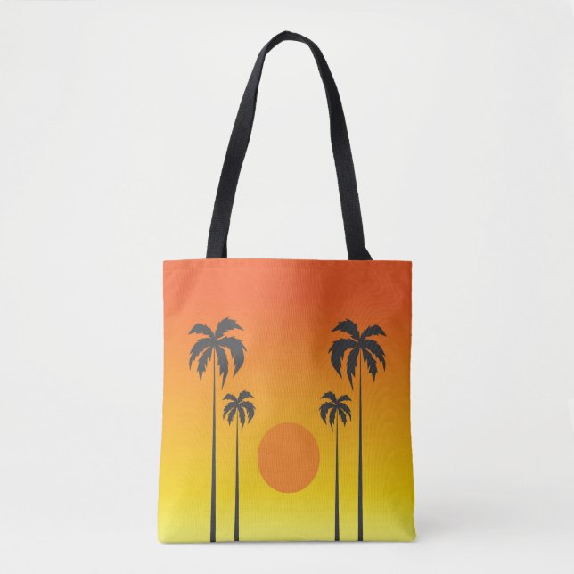 Sunset Tote Bag Tygkasse (Framsida)