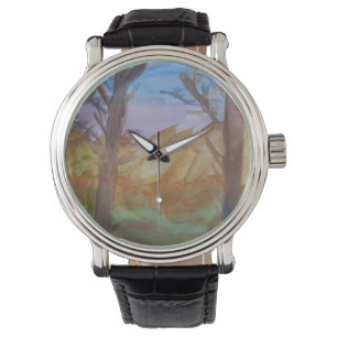 Sunset Träd Armbandsur