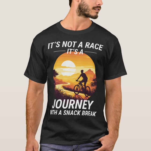 Sunset Trail Ride Bike Rider Offroad Cycling T Shirt (Framsida)
