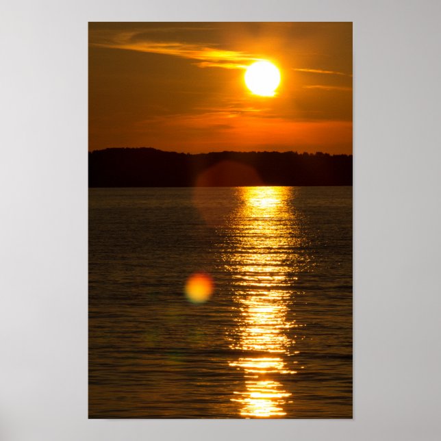 Sunset, Traverse Bay, Michigan Poster (Framsidan)