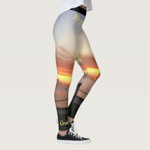 Sunset Tropical Virgin Islands Personalize Leggings