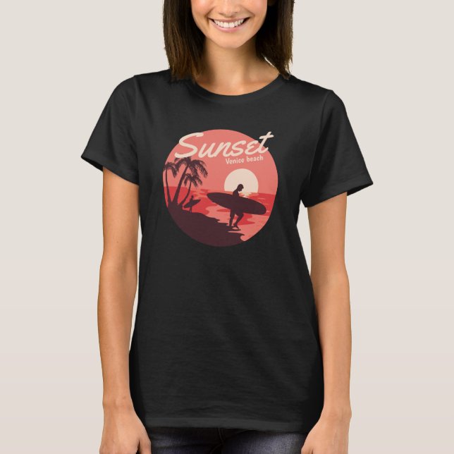 Sunset Venice T Shirt (Framsida)
