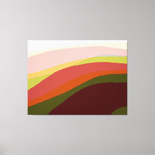 Sunset Vibes Abstrakt Artikel 206 Canvastryck (Framsida)