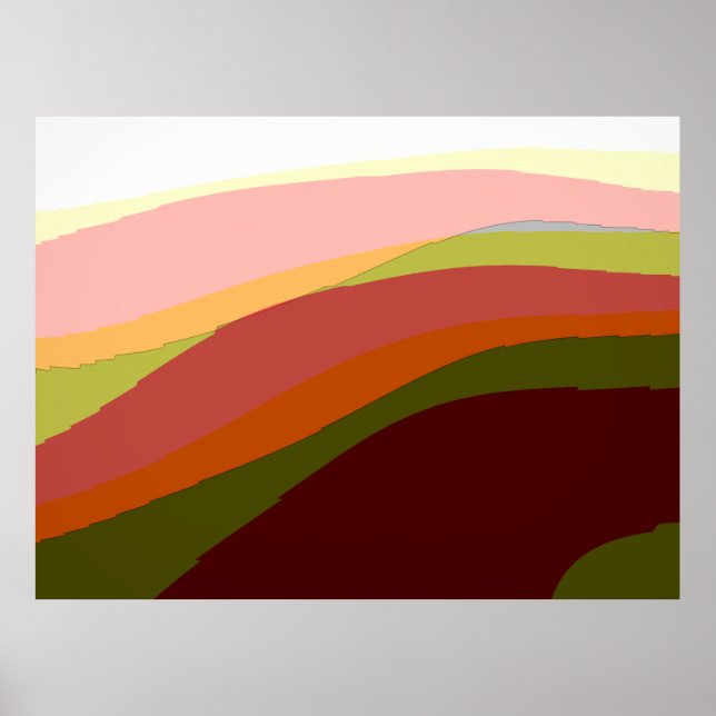 Sunset Vibes Abstrakt Artikel 206 Poster (Framsidan)