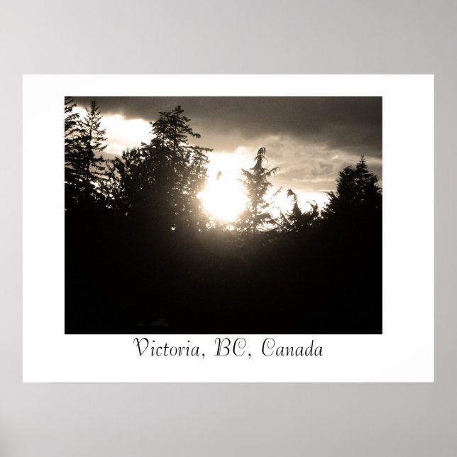 Sunset, Victoria, BC, Kanada Poster (Framsidan)