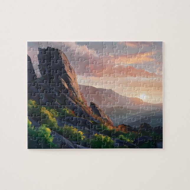 Sunset View Puzzle Pussel (Horisontell)
