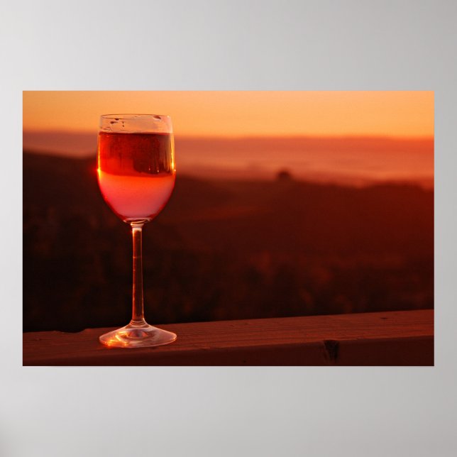 Sunset Vin Tasting Party Poster (Framsidan)