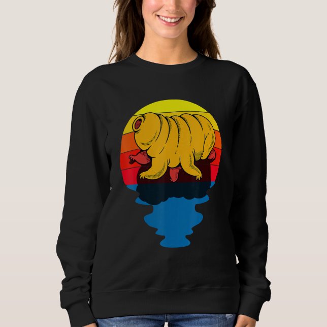 Sunset Water Bear Microbiology Tardigrade T Shirt (Framsida)