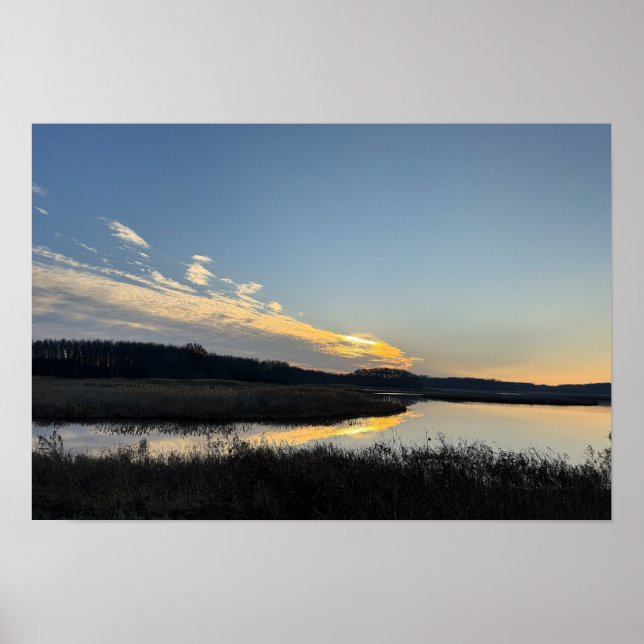 Sunset Waterscape Poster (Framsidan)