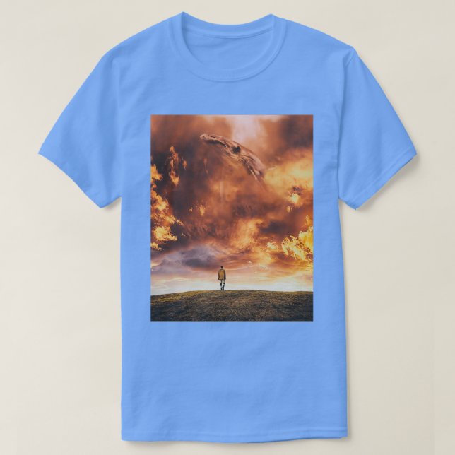 Sunset Whale 4 T Shirt (Design framsida)