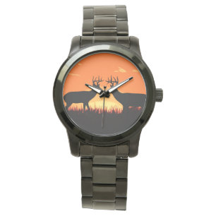 Sunset Whitetail Hjort Watch Armbandsur