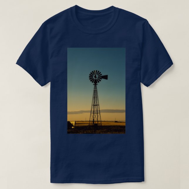 Sunset Windmill T Shirt (Design framsida)
