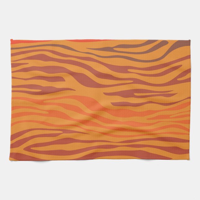 Sunset Zebra Abstrakt Kökshandduk (Horisontell)