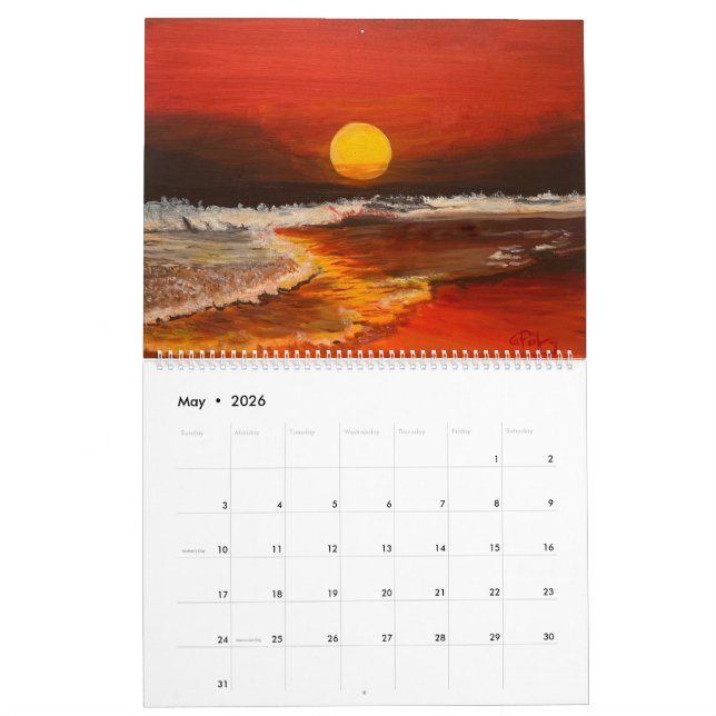 Sunsets by Artist Gary Poling Kalender (May 2026)