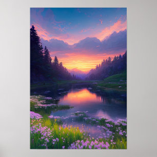 Sunsets Embrace Poster