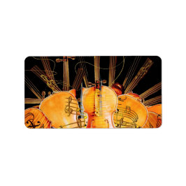 SUNSHINAS STRÄNGAR ADRESSETIKETT