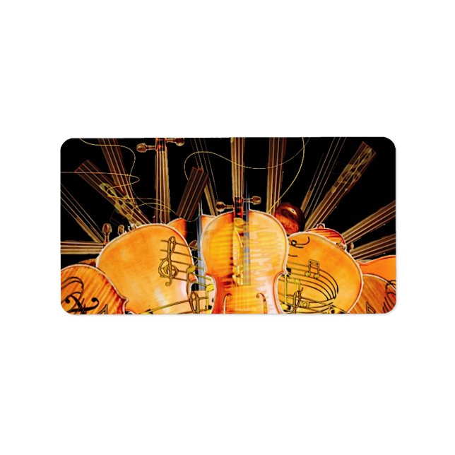 SUNSHINAS STRÄNGAR ADRESSETIKETT (Framsidan)