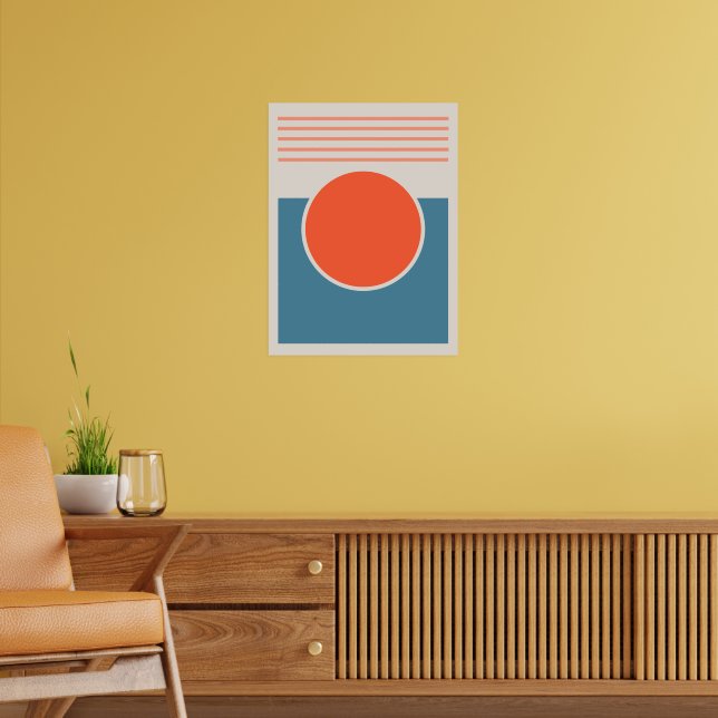 Sunshine Abstract Design Poster (Vardagsrum 2)