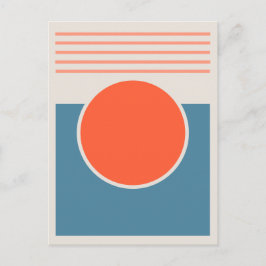 Sunshine Abstract Design Vykort