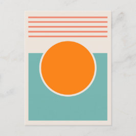 Sunshine Abstract Design Vykort