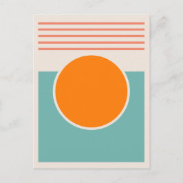 Sunshine Abstract Design Vykort