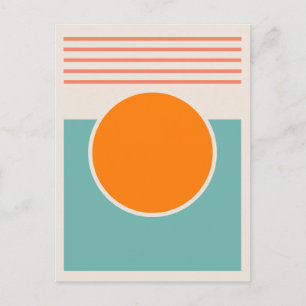 Sunshine Abstract Design Vykort