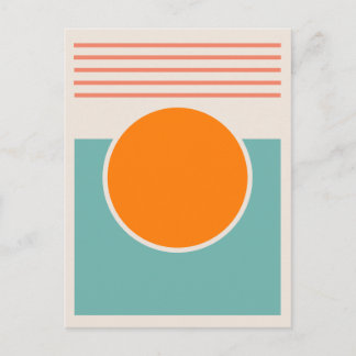 Sunshine Abstract Design Vykort