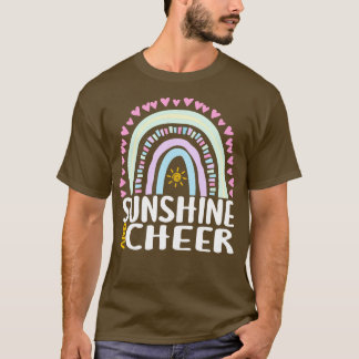 Sunshine and Cheer Cute Rainbow Gift for Womens Ki T Shirt