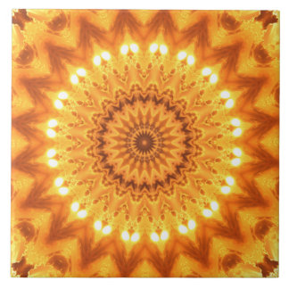 Sunshine and Happiness Mandala Tile - Large Kakelplatta