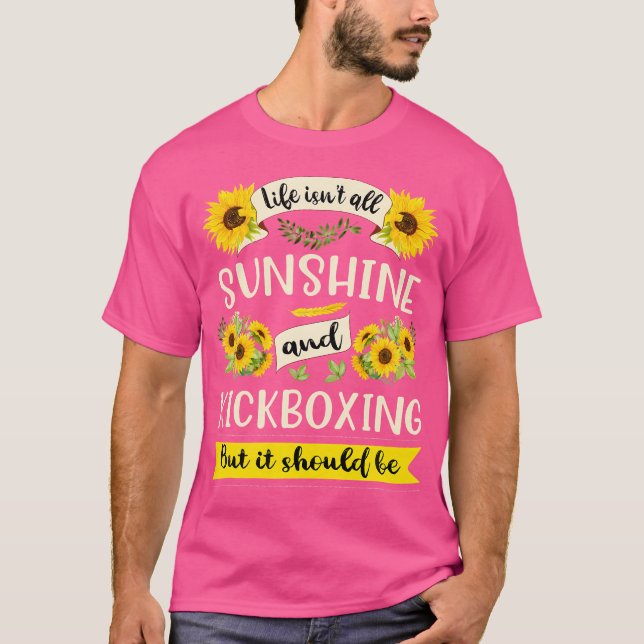 Sunshine and Kickboxing funny Female Sparka Boxer T Shirt (Framsida)