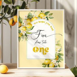 Sunshine and lemonade citrus Favors tar ett Poster