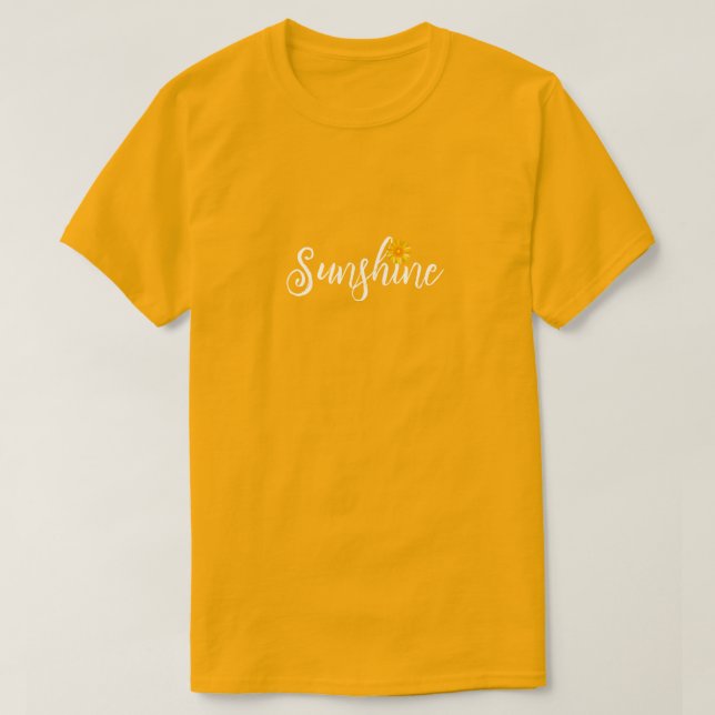 Sunshine and Sunflower tee (Design framsida)