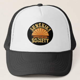 "Sunshine Apprecition Society" Trucker Summer Hat Keps
