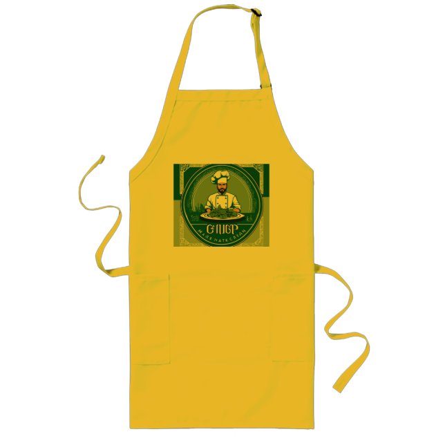 "Sunshine Apron: Brighten Your Kitchen!" Långt Förkläde (Framsidan)