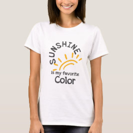 Sunshine är My Favorite Färg T Shirt