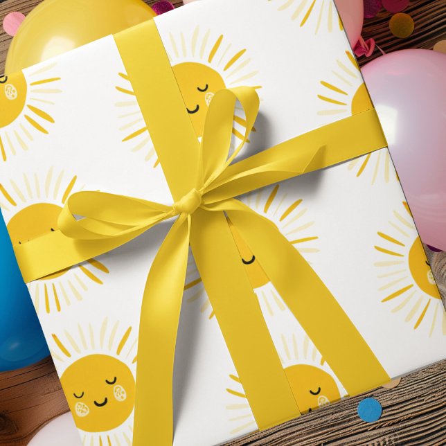 Sunshine är på väg en Födelsedagsfest Presentpapper (Skapare uppladdad)