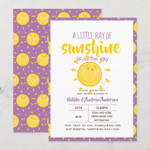 SUNSHINE är på väg - Lila Inbjudningar