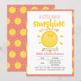 SUNSHINE är på väg - Rosa Inbjudningar