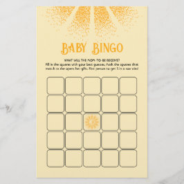 Sunshine Baby dusch bingo-spel